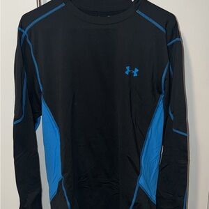 Under Armour Black Shirt with Blue Highlights